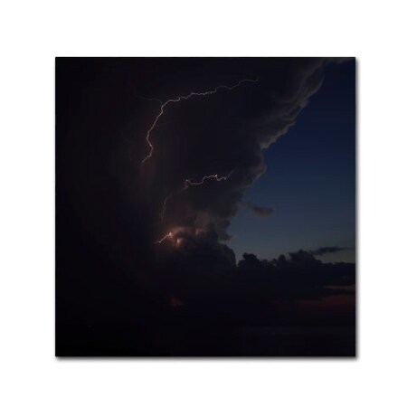 Trademark Fine Art Kurt Shaffer 'Sunset Thunderhead No 2' Canvas Art, 24x24 KS0153-C2424GG